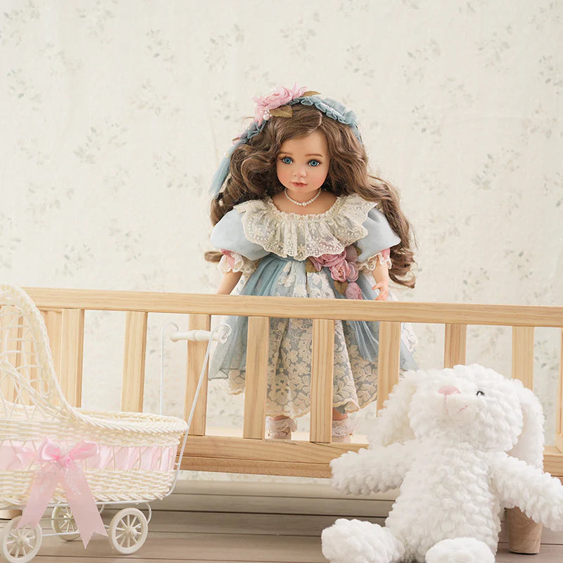 18-Inch/45cm Dolls Hand-Paint Vintage Porcelain Girl Dolls Collectible - Reborn Doll Australia