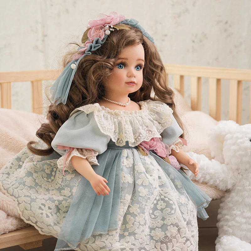 18-Inch/45cm Dolls Hand-Paint Vintage Porcelain Girl Dolls Collectible - Reborn Doll Australia