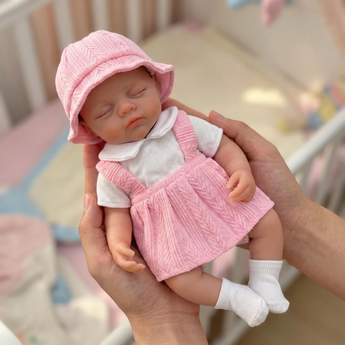 12 Zoll Reborn Puppe Mädchen weiches Silikon Neugeborenes waschbar leicht zu reinigen für Kinder klein