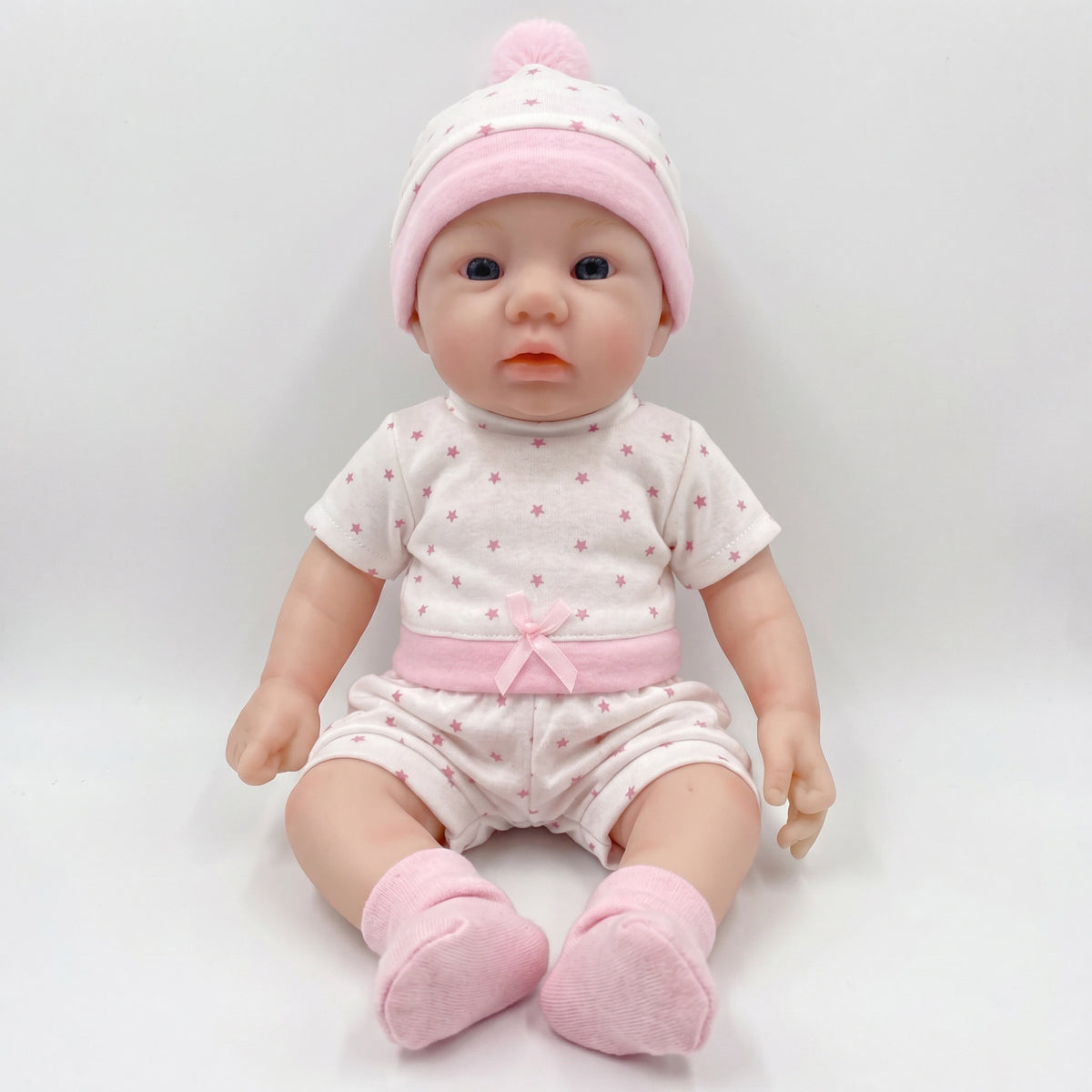 30 cm Abigail superweiche, massive Platinum-Silikon-Puppe, anschmiegsame, elastische Platinum-Silikon-Babypuppe Mädchen