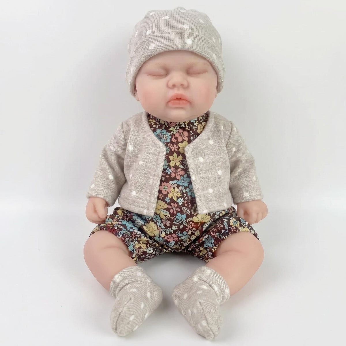12-Zoll-Sammler-Reborn-Puppe, weiches, massives Platin-Silikon-Baby mit elastischem, dehnbarem Körper mit echtem Tastgefühl
