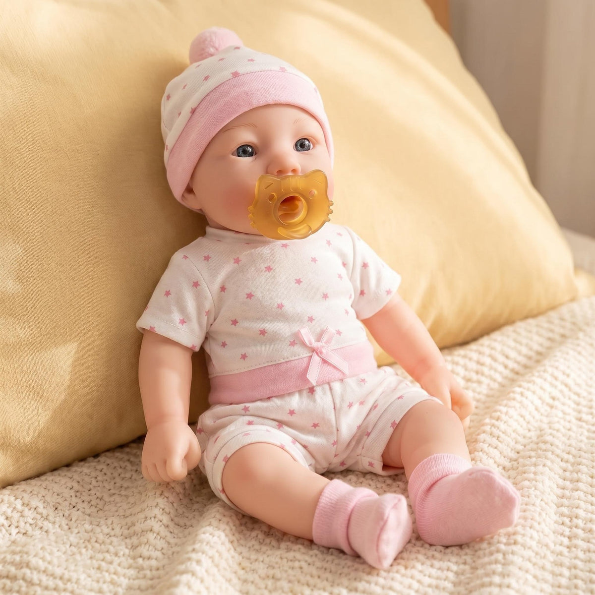 30 cm Abigail superweiche, massive Platinum-Silikon-Puppe, anschmiegsame, elastische Platinum-Silikon-Babypuppe Mädchen