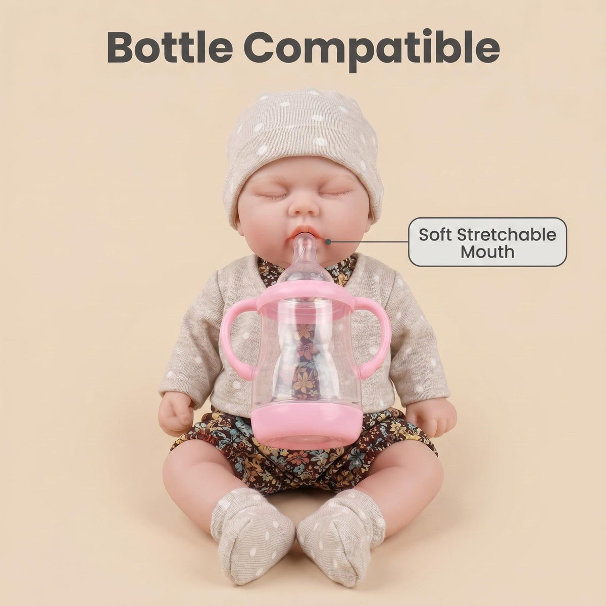 12-Zoll-Sammler-Reborn-Puppe, weiches, massives Platin-Silikon-Baby mit elastischem, dehnbarem Körper mit echtem Tastgefühl