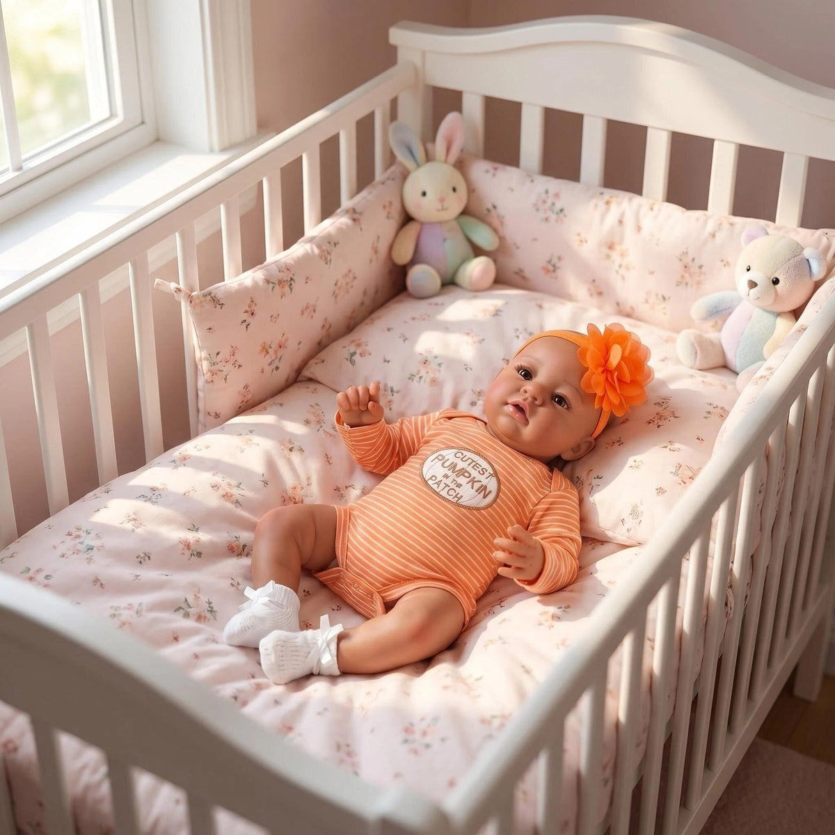 Reborn-Puppen 19 Zoll, realistische Neugeborenen-Puppe, weicher Stoffkörper, Spielzeuggeschenk für Kinder