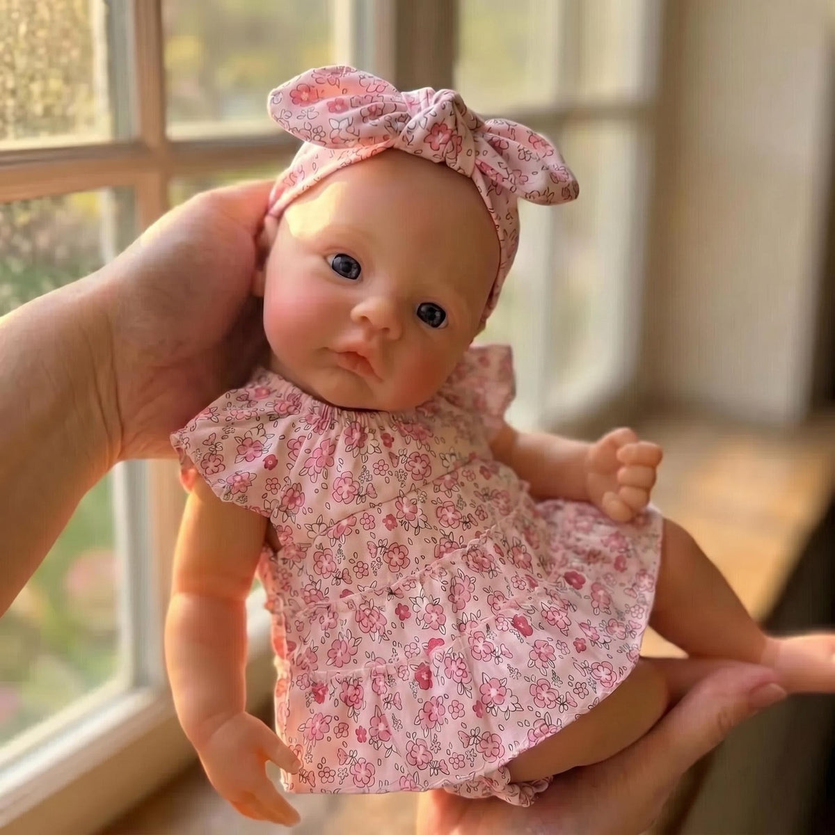 Reborn-Babypuppe 18 Zoll – Realistisches Neugeborenes Mädchen, weicher Ganzkörper aus Silikon – Süße, lebensechte Puppe für Kinder ab 3 Jahren