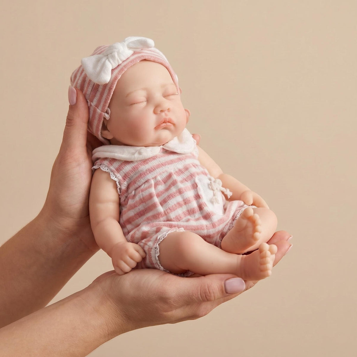 13-Zoll-Sammler-Reborn-Puppe aus weichem Platin-Vollsilikon, elastische, dehnbare Silikonversion für Puppensammler