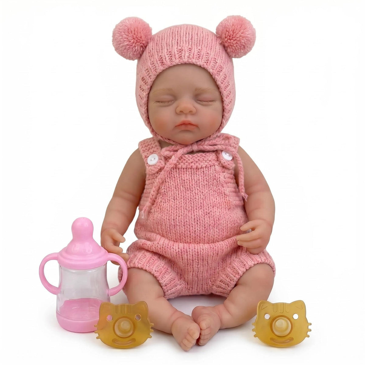 12 Zoll 30 cm vollmassive Silikon-Reborn-Babypuppe, flexibel, dehnbar, superweich, lebensechte Puppe, bestes Geschenk