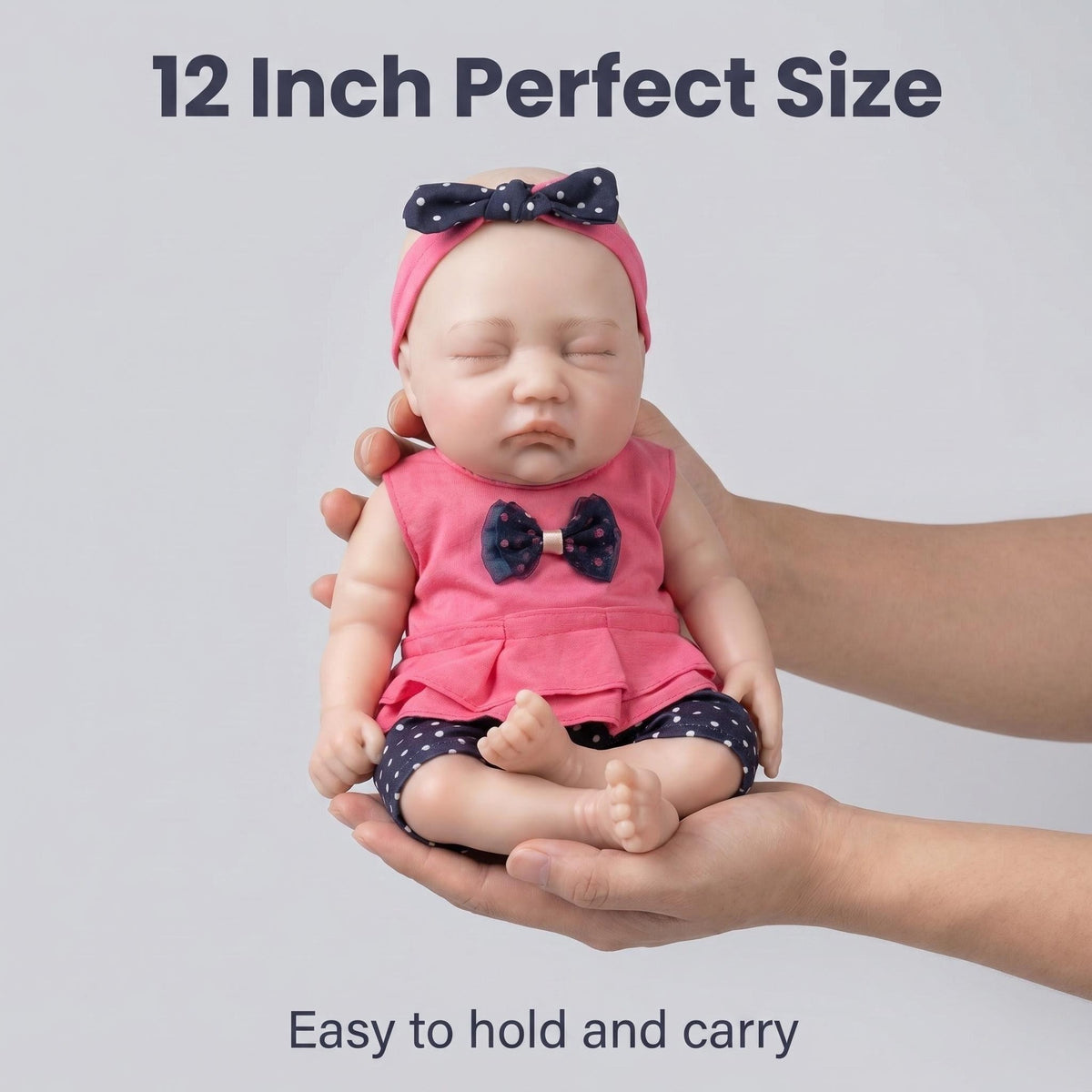 12 Zoll Reborn Realistisches Vollsilikon-Baby, eine lebensechte neugeborene Puppe mit weichem Körper und beweglichen Gliedmaßen, ein schönes Babygeschenk für Mädchen ab 3 Jahren