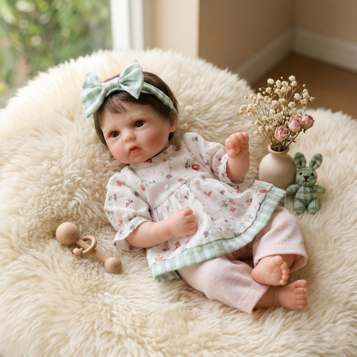 12 Zoll 30 cm Reborn-Babypuppe aus massivem Silikon