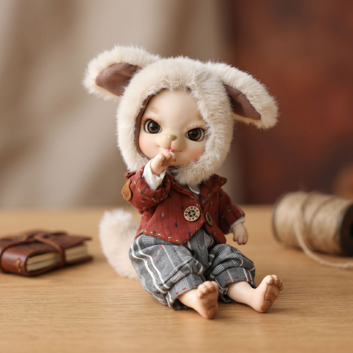 10 Zoll große, filigrane Keramikpuppe mit Kugelgelenken, Spielzeuggeschenk für Mädchen und Puppensammler