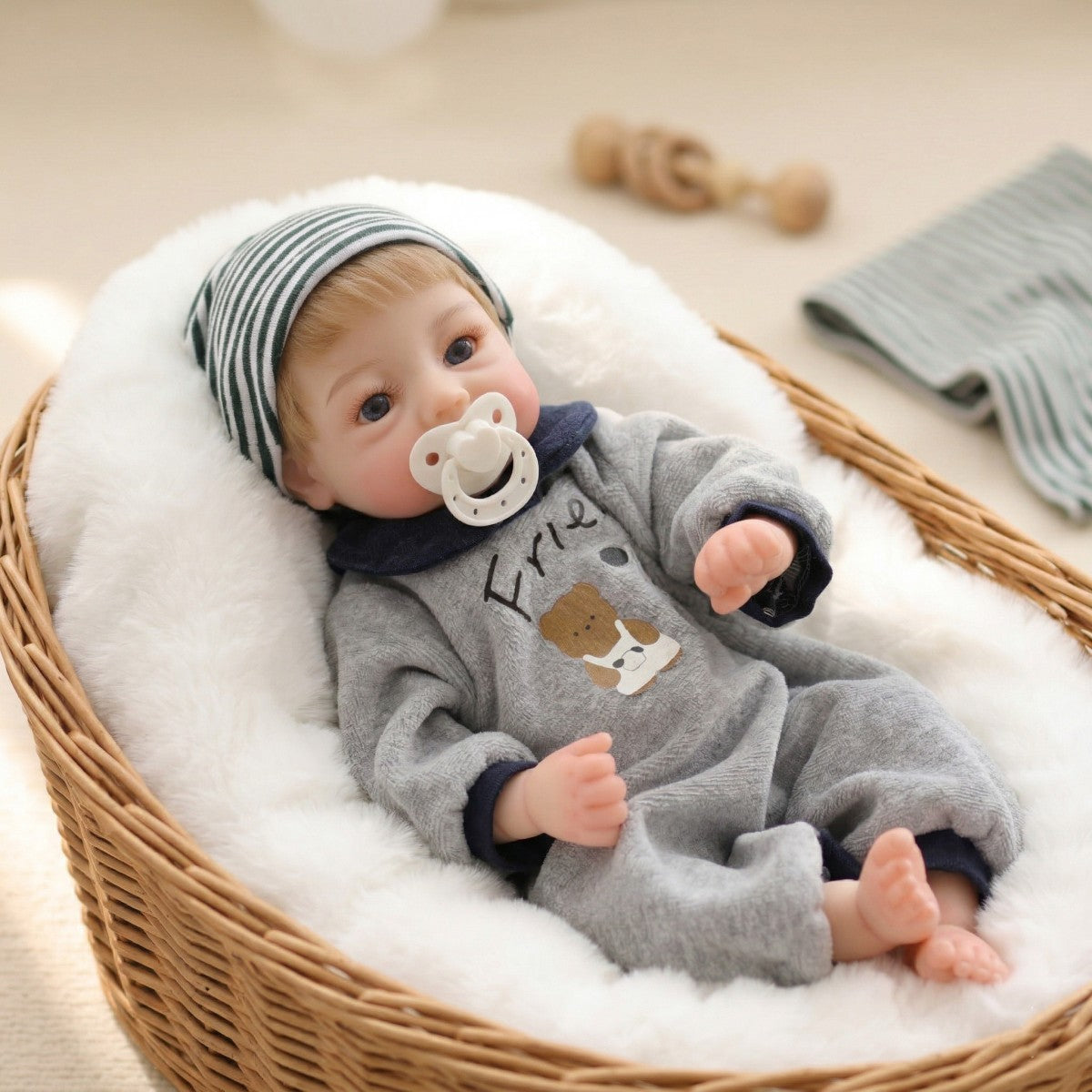 12 Zoll 30 cm Reborn-Babypuppe aus massivem Silikon
