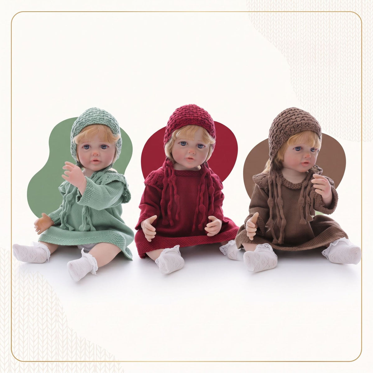 22 Zoll Reborn-Puppe mit Ganzkörper-Vinyl, simuliertes Baby, handimplantiertes Haar, Badespielzeug-Geschenk