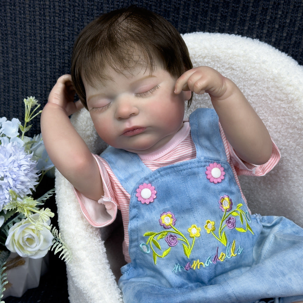 Geschenkidee für die Feiertage: Realistische 50 cm Baby-Puppe aus Vollvinyl