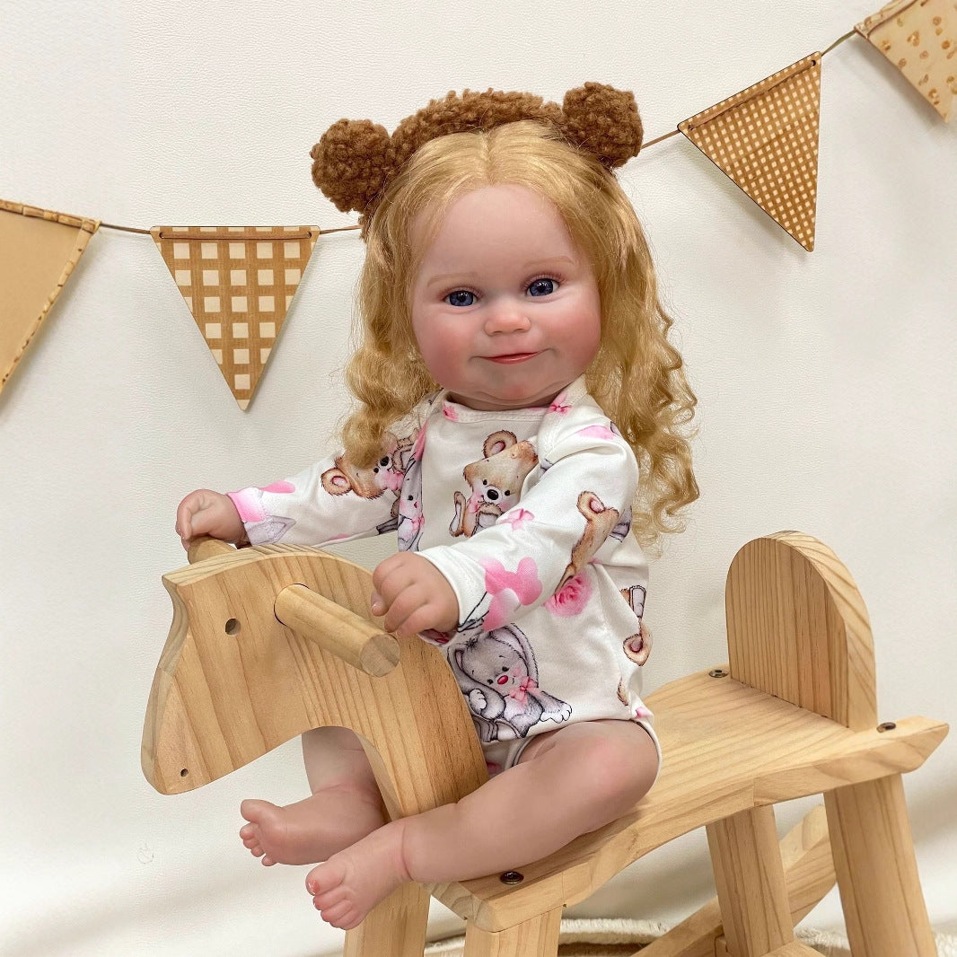 50 cm große, lebensechte Reborn-Babypuppe aus Vollvinyl, Geschenk für Kinder