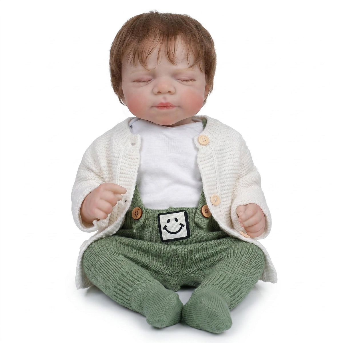 19-Zoll lebensechte Reborn-Babypuppe mit Ganzkörper-Vinyl, Neugeborenen-Puppe als Geschenk für Mädchen