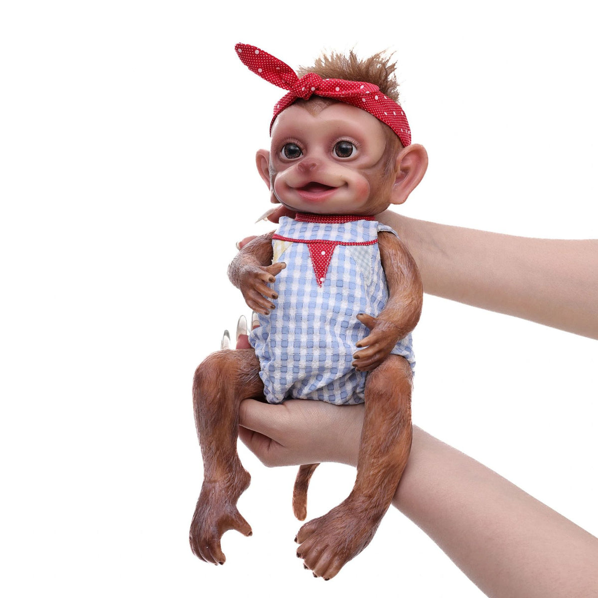 13 Zoll Ganzkörper weiche Silikon realistische Reborn Baby-Affe Silikonpuppe handgefertigtes hochwertiges Spielzeug Kindergeschenk