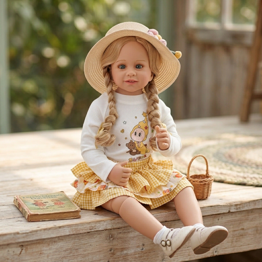 80 cm große Kleinkind-Puppe (2-3 Jahre), realistische und hochwertige BJD-Gelenkpuppe