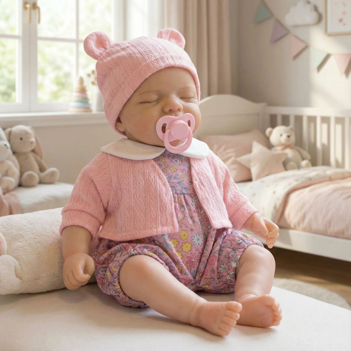 12-Zoll-Pascale-Reborn-Puppe aus Vollsilikon mit Strickjacke als Weihnachtsgeschenk für Kinder