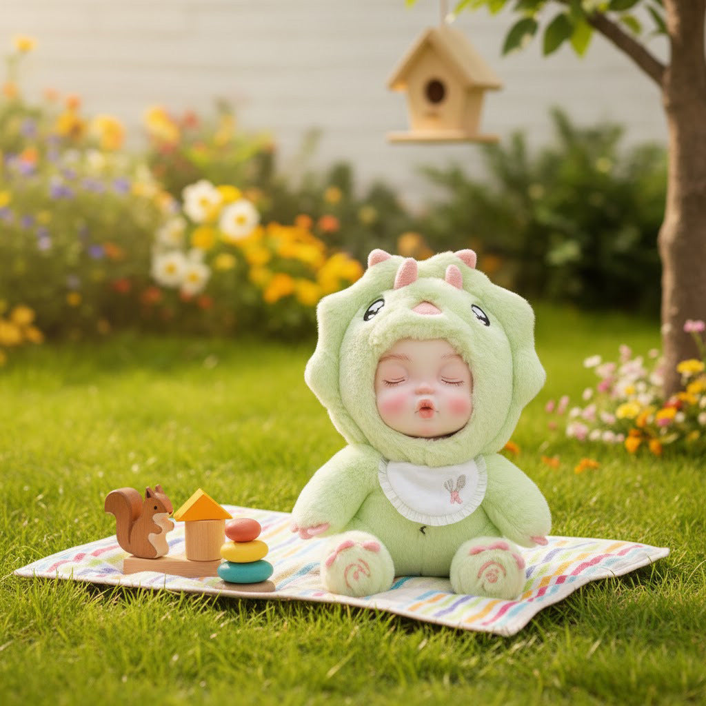 15 cm Vinyl-Plüschpuppen-Anhänger, Spielzeugpuppe mit simuliertem Babygesicht, 6 Zoll