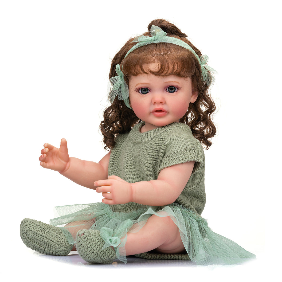 22 Zoll lebensgroße Reborn-Puppe aus Vollvinyl, geschätztes Erbstück für Geburtstagsfeiern und die Feiertagseinkaufssaison