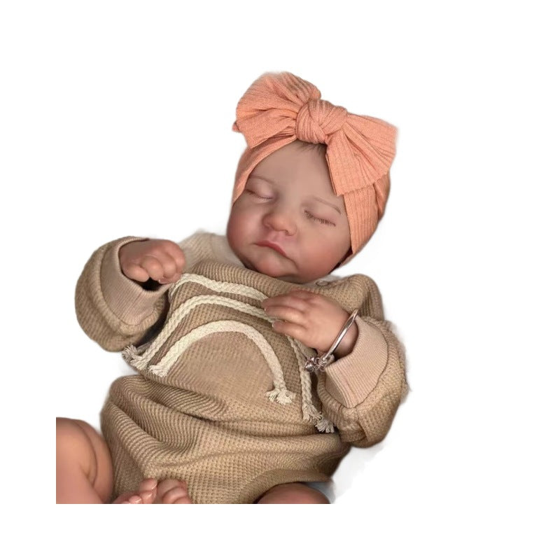 19 Zoll lebensechte schlafende Reborn-Babypuppe Mädchen