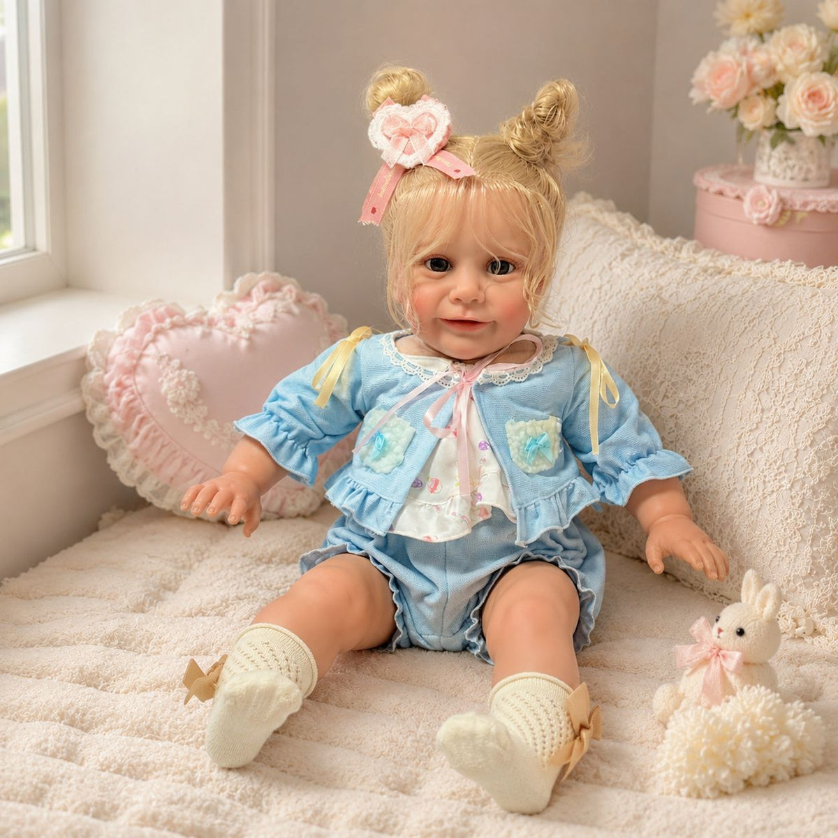 61 cm große Reborn-Puppe mit Stoffkörper, ein durchdachtes Andenken für Geburtstage und die kommende Feiertagssaison