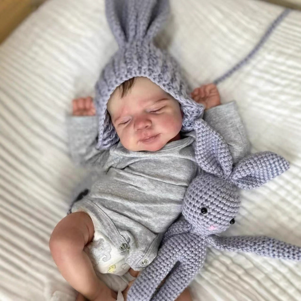 50 cm simulierte Reborn-Babypuppe aus Vollvinyl, 3D-Haut, Pascal, Geschenk für Kinder