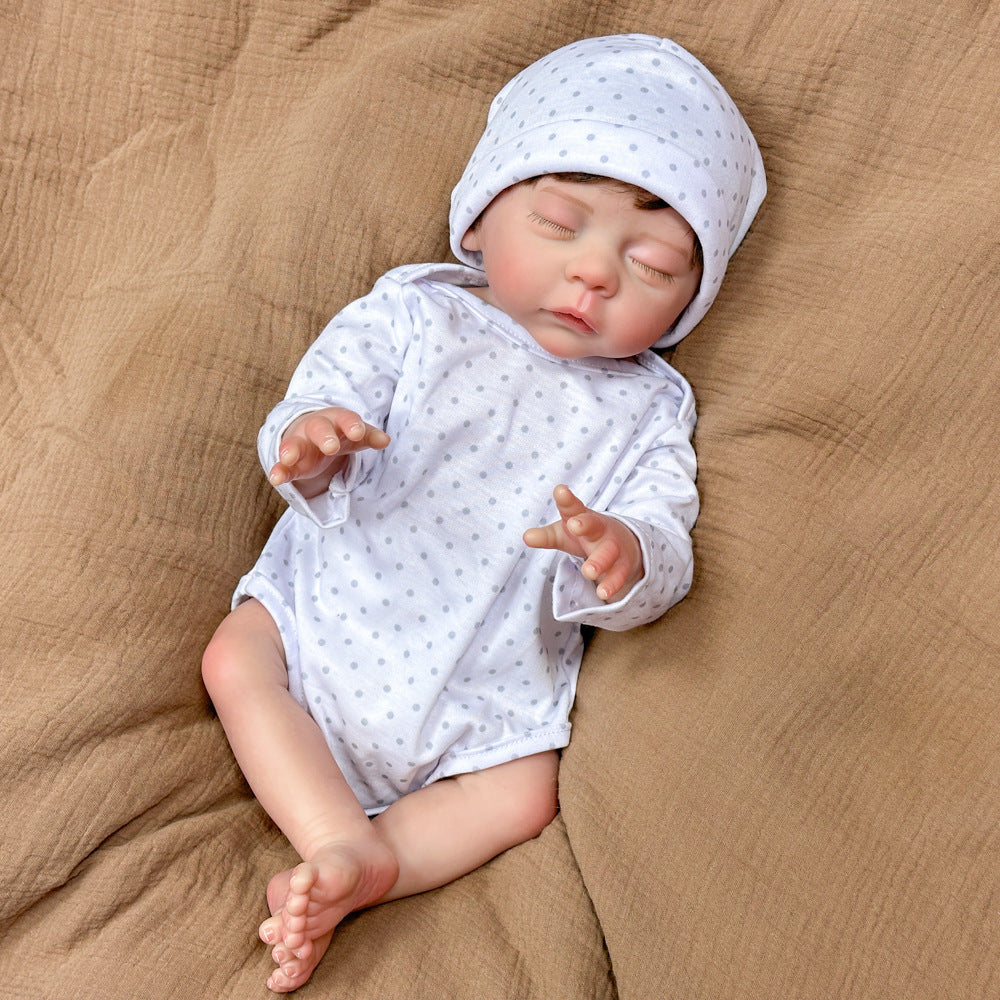 18-Zoll-Reborn-Puppe aus Vollvinyl, schöne Überraschung für Geburtstage und als Geschenk zu Feiertagen