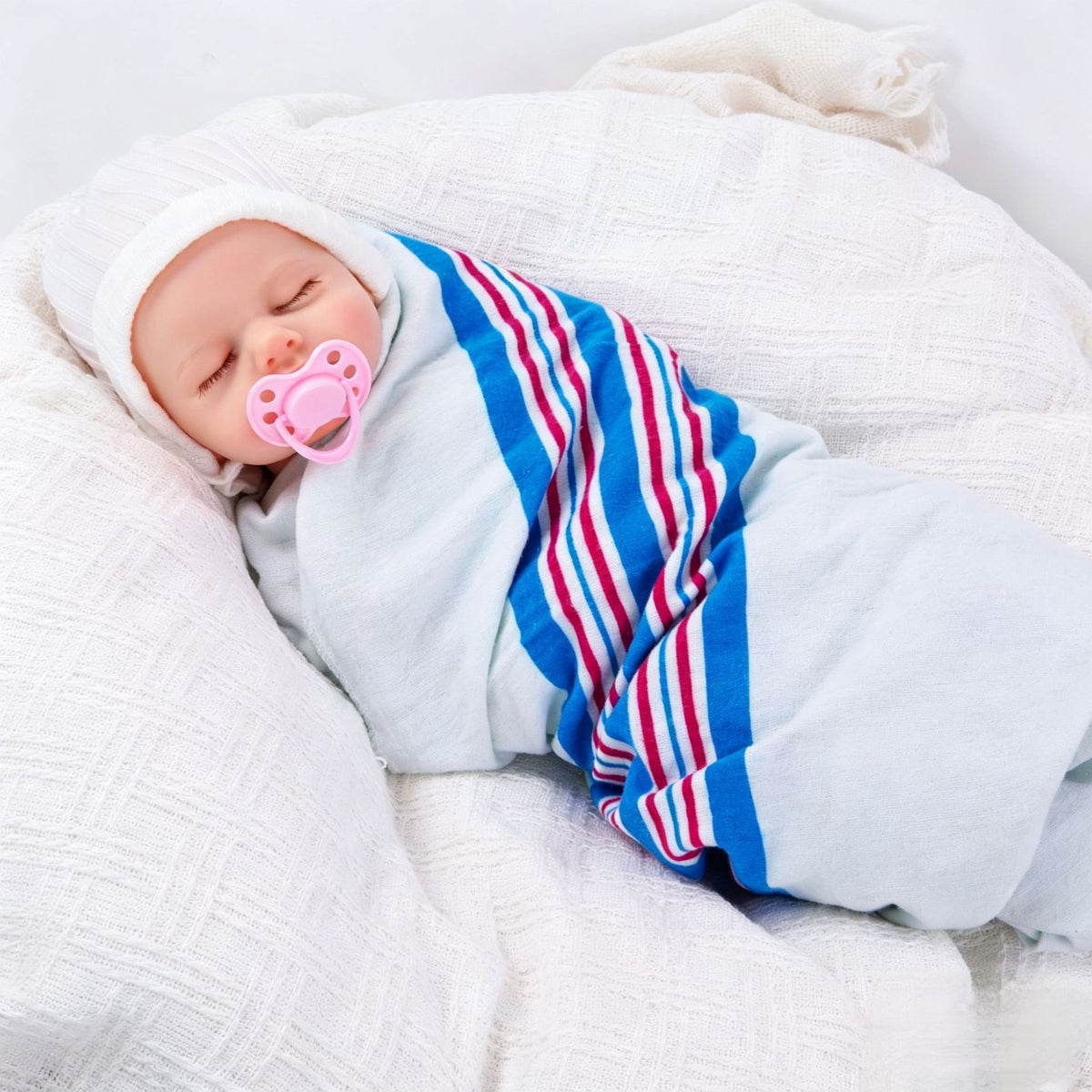 18 Zoll simulierte Reborn-Babypuppe, superweich und realistisch, mit komplettem Vollsilikonkörper, Geschenk für Puppenliebhaber