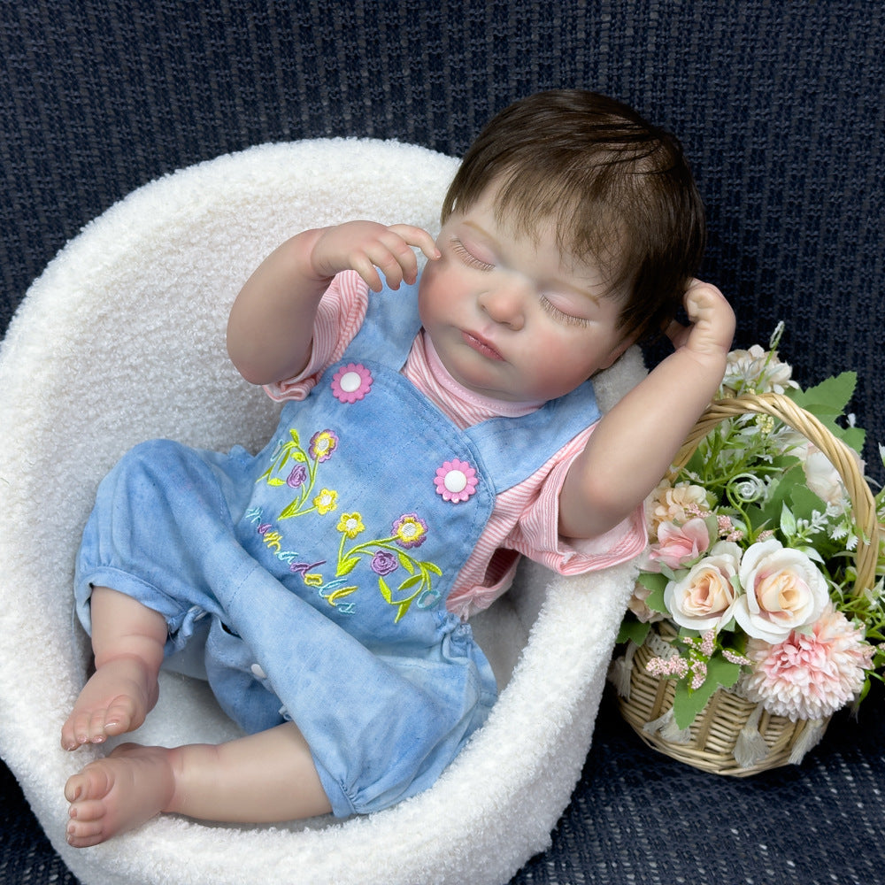 Geschenkidee für die Feiertage: Realistische 50 cm Baby-Puppe aus Vollvinyl