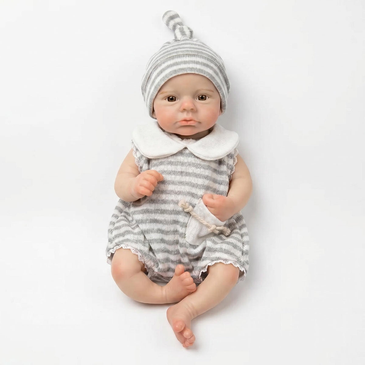 12-Zoll-Reborn-Puppe mit vollem Körper aus massivem Silikon als Weihnachtsgeschenk für Kinder oder erwachsene Puppensammler