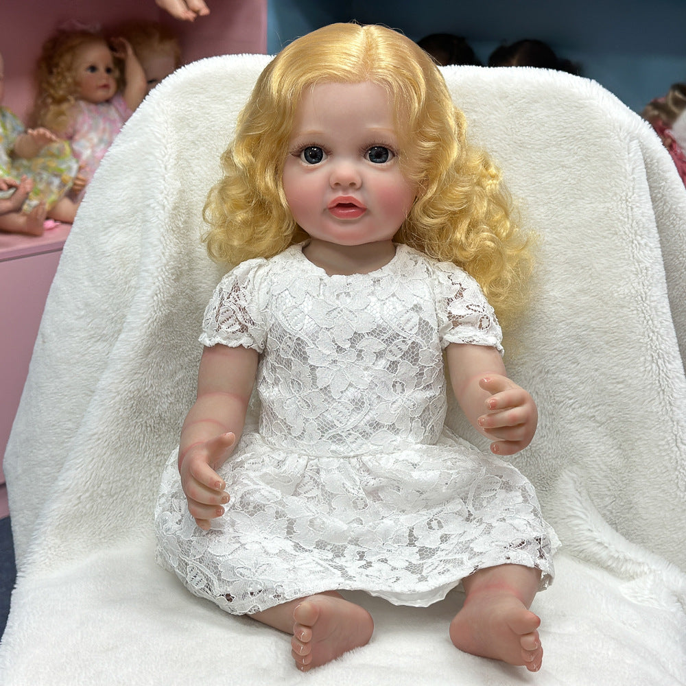 22 Zoll lebensgroße Reborn-Puppe aus Vollvinyl, geschätztes Erbstück für Geburtstagsfeiern und die Feiertagseinkaufssaison