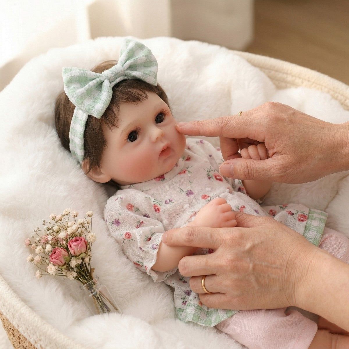 12 Zoll 30 cm Reborn-Babypuppe aus massivem Silikon