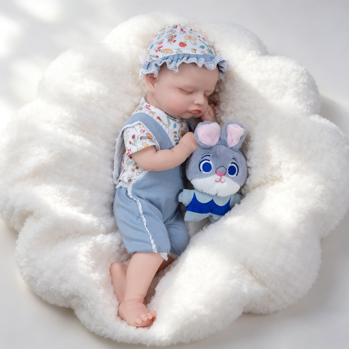 Lebensechte 40 cm Ganzkörper-Silikonpuppe im Neugeborenen-Stil, vielseitiger Begleiter als Geschenk für die Feiertage