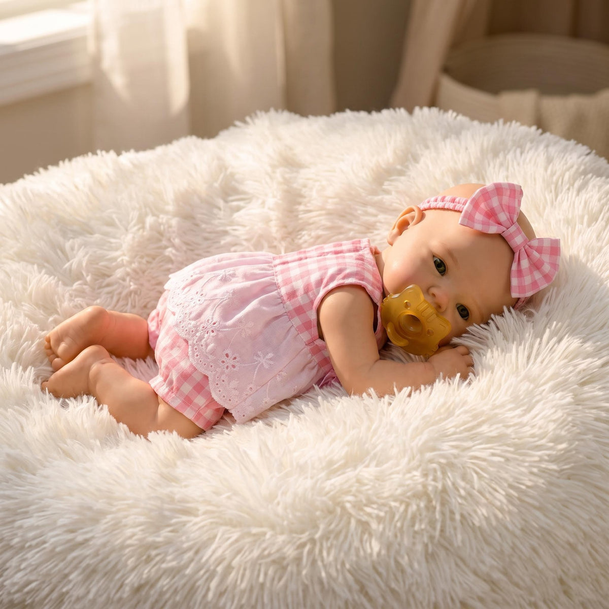 30 cm realistische Babypuppe aus Vollsilikon, komplett abwaschbar, wundervolles Erinnerungsstück für Kinder und erwachsene Puppensammler