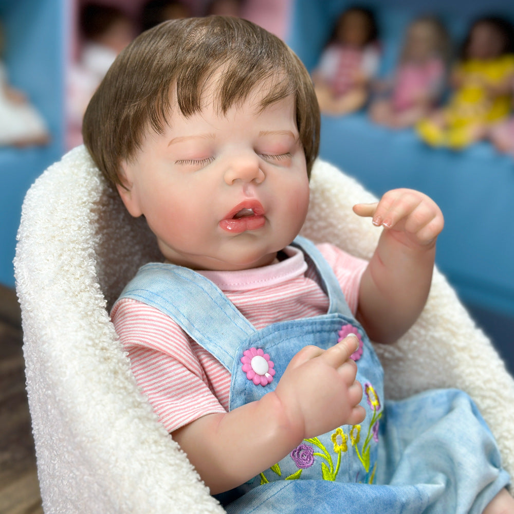 Wählen Sie ein besonderes Geburtstagsgeschenk: 50 cm große, vollvinyl-schlafende Babypuppe, authentisch wirkendes Spielzeug für Kinder