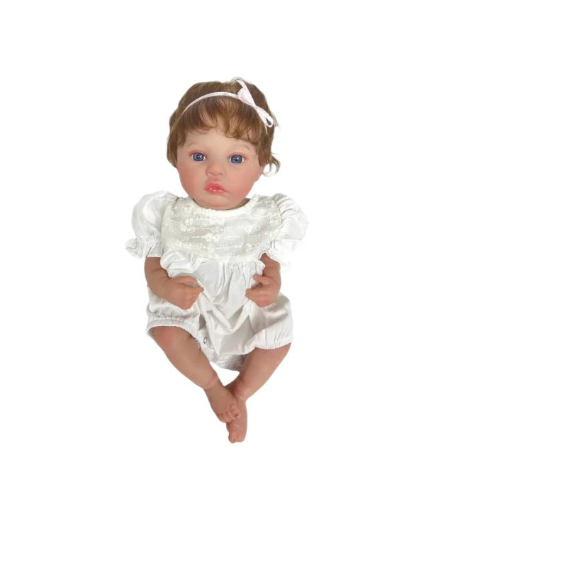 45 cm Simulations-Baby Ganz-Vinyl Reborn-Puppe Meadow 3D-Haut handbemalt