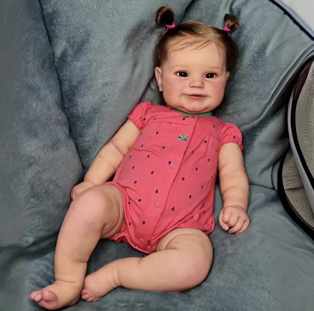 50 cm simulierte Baby-Reborn-Puppe aus Vollvinyl, 3D-Haut, Geschenk für Kinder