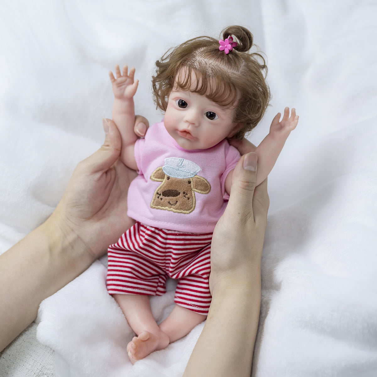 12-Zoll-Reborn-Puppen mit Körper aus Vollsilikon, weiches, Q-elastisches Badespielzeug als Geschenk oder für Puppensammler