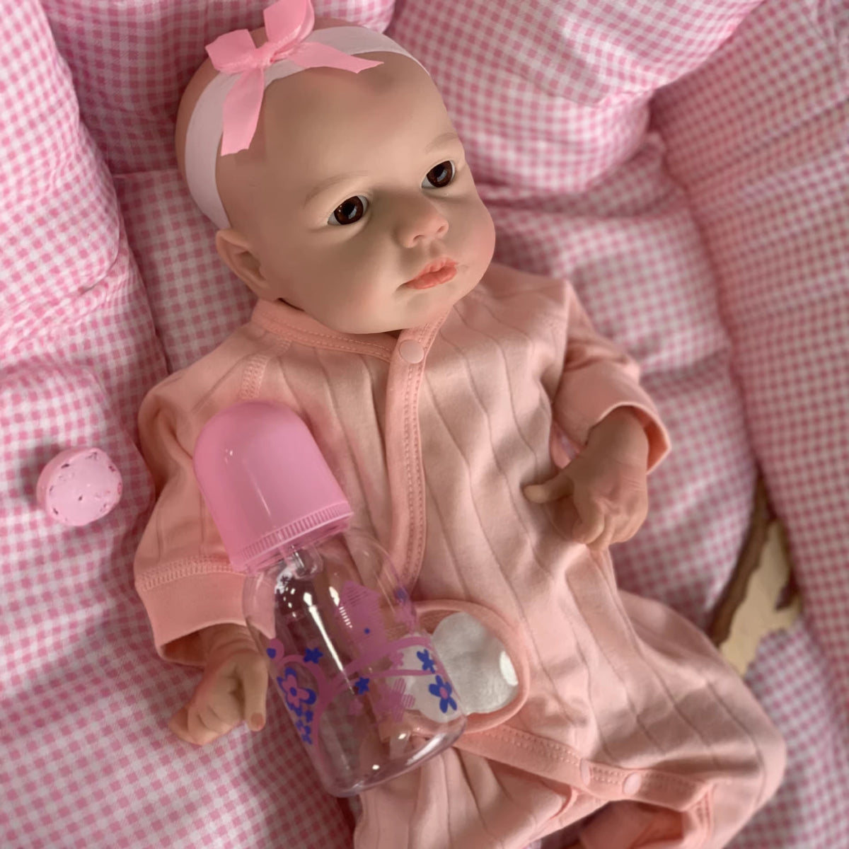 18-Zoll-Reborn-Puppe aus Vollsilikon, weiches Simulations-Baby als Begleitspielzeug