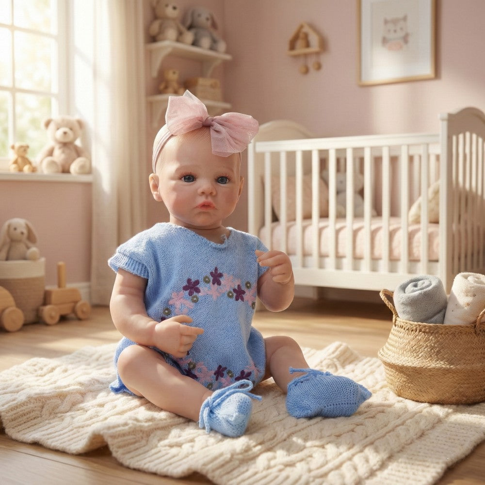 50 cm Reborn-Puppe, Ganzkörper-Silikon-Simulationsbaby