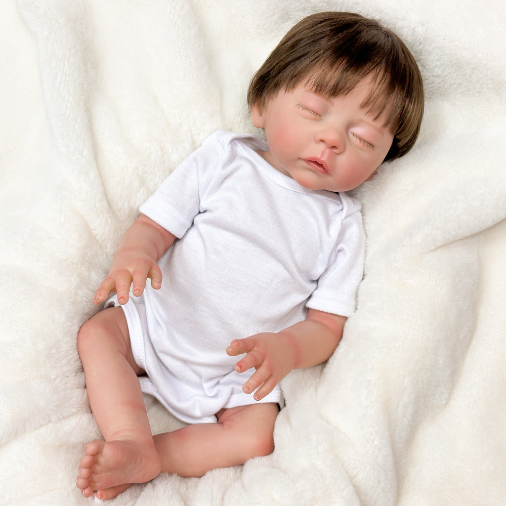 18-Zoll-Reborn-Puppe aus Vollvinyl, schöne Überraschung für Geburtstage und als Geschenk zu Feiertagen