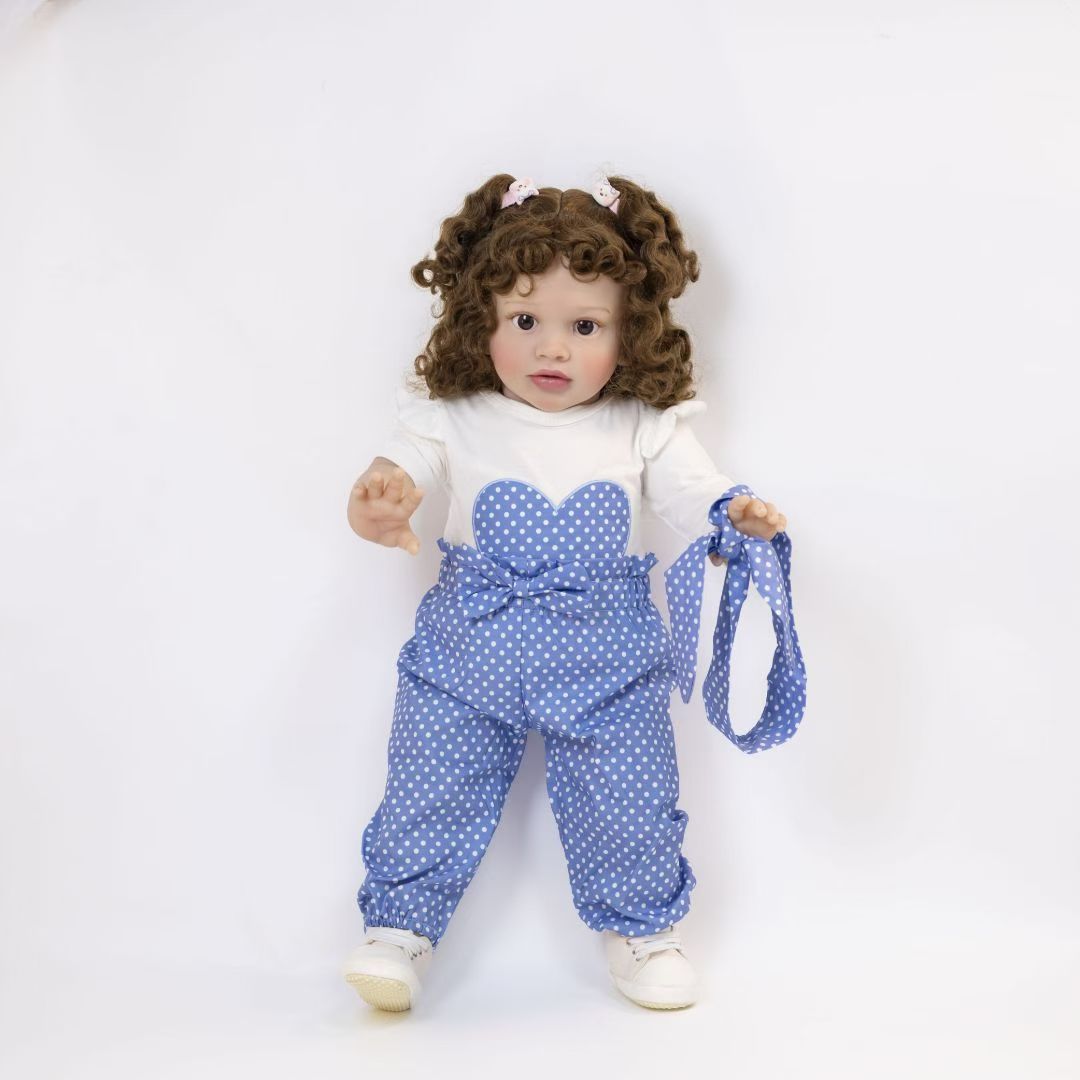 66 cm große, lebensechte Stoffpuppe, kostbares Andenken für Kinder und erwachsene Sammler