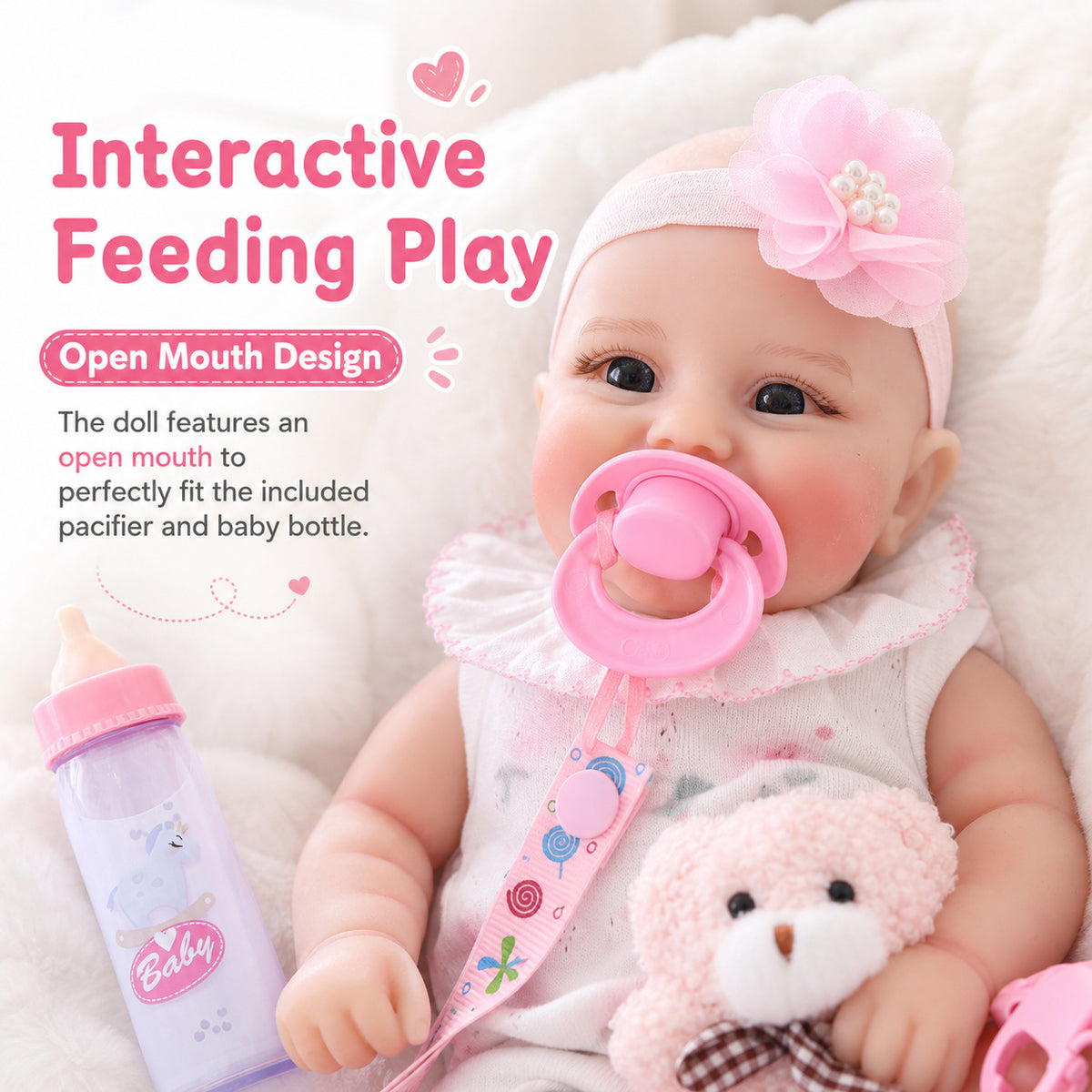 30 cm handgefertigte, lebensechte Reborn-Babypuppe mit Körper aus massivem Silikon, realistischer 3D-Haut, Spielzeug für kleine Mädchen