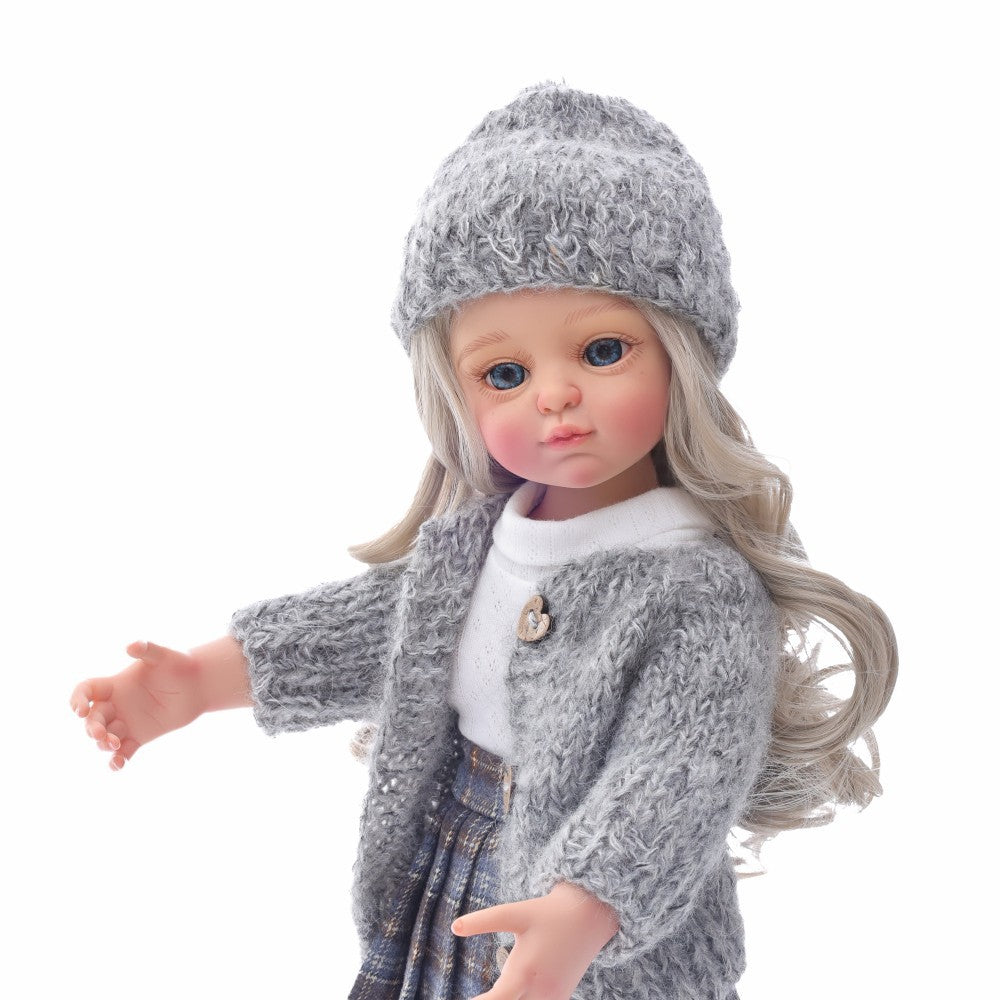45 cm Puppenmädchen, süße handgefertigte Puppe, Geschenk