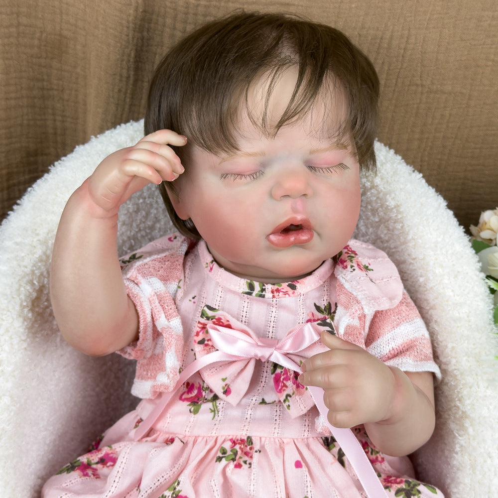 20 Zoll Reborn-Babypuppe aus Vollvinyl, schlafend, herzliches Geschenk für Geburtstage und Feiertage