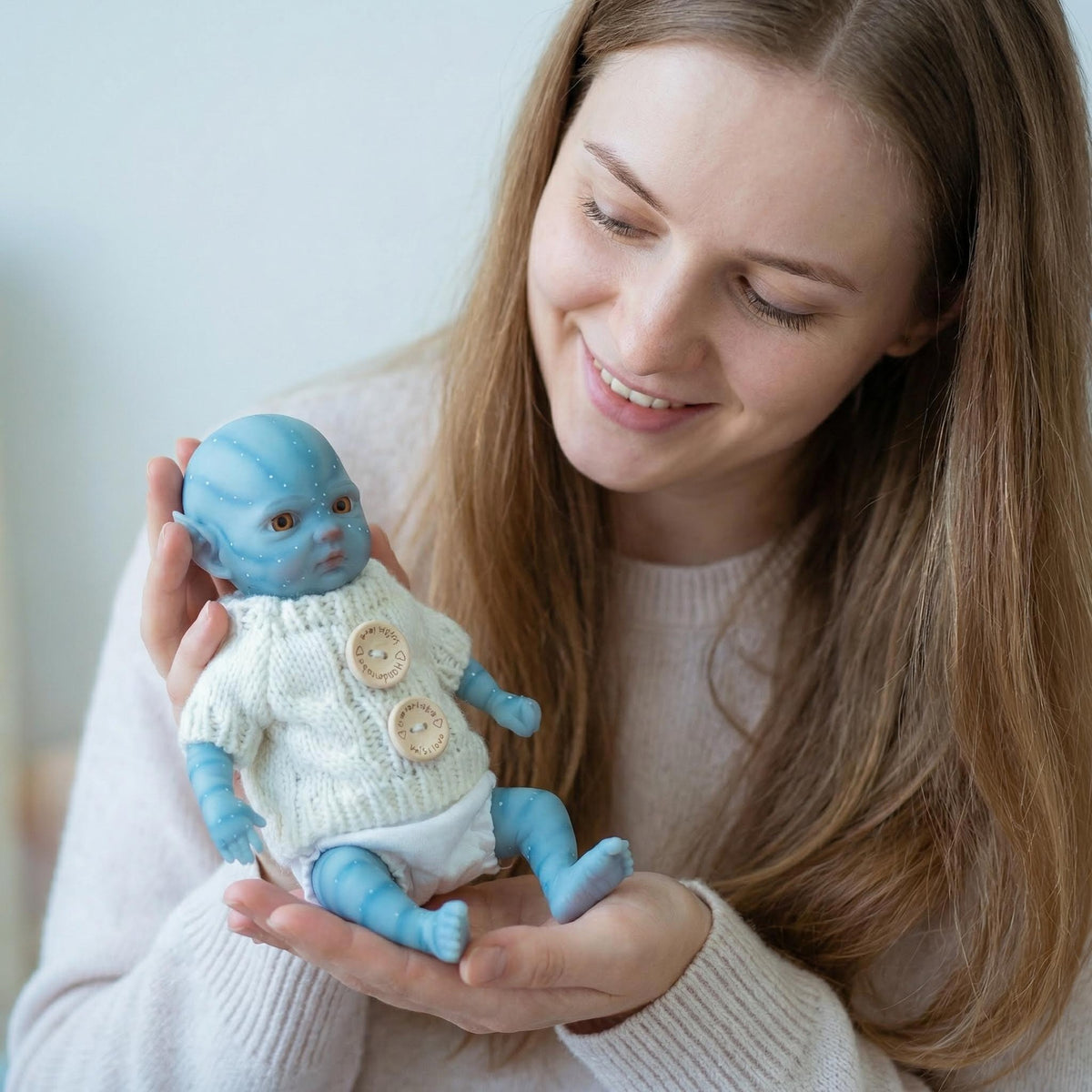 8-Zoll-Avatar-Reborn-Puppe aus Vollsilikon