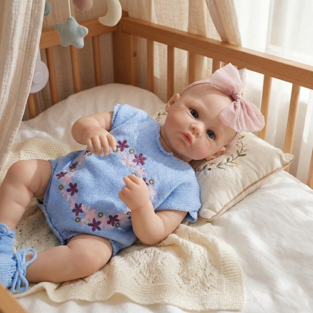 50 cm Reborn-Puppe, Ganzkörper-Silikon-Simulationsbaby