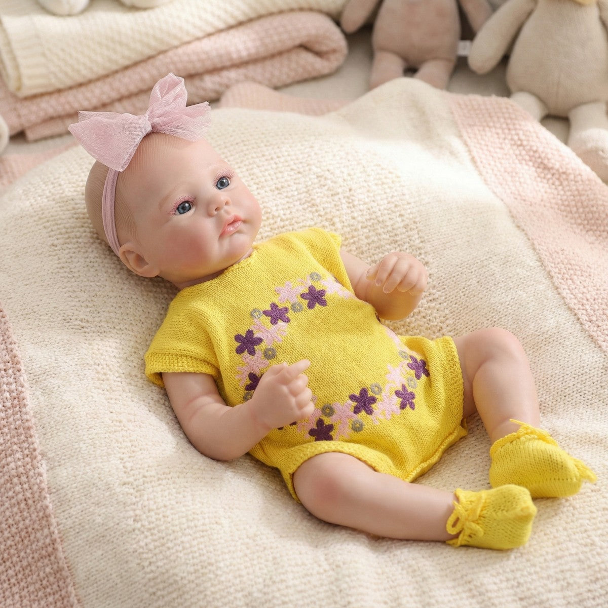 50 cm große, voll gummierte Reborn-Puppe, Simulations-Baby, Schätze