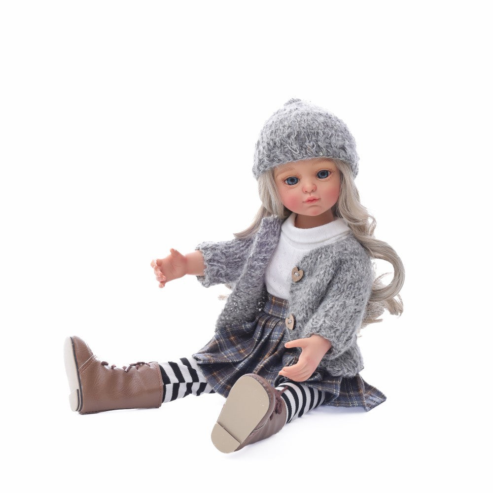45 cm Puppenmädchen, süße handgefertigte Puppe, Geschenk
